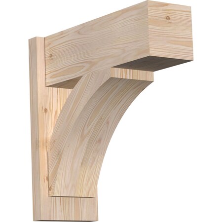 Ekena Millwork Thorton Block Smooth Outlooker, Douglas Fir, 7 1/2"W x 20"D x 20"H OUT08X20X20THR05SDF